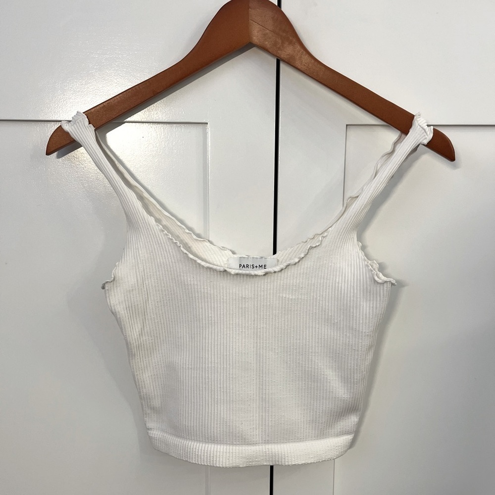 Paris + Me Ribbed Tank Top